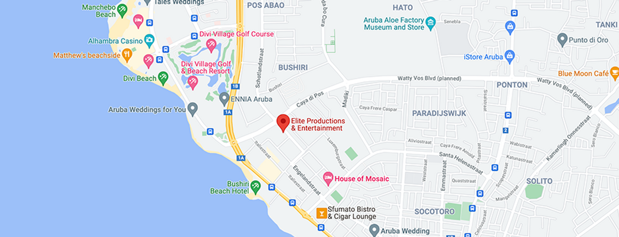 location of Elite Productions & Entertainment on Aruba